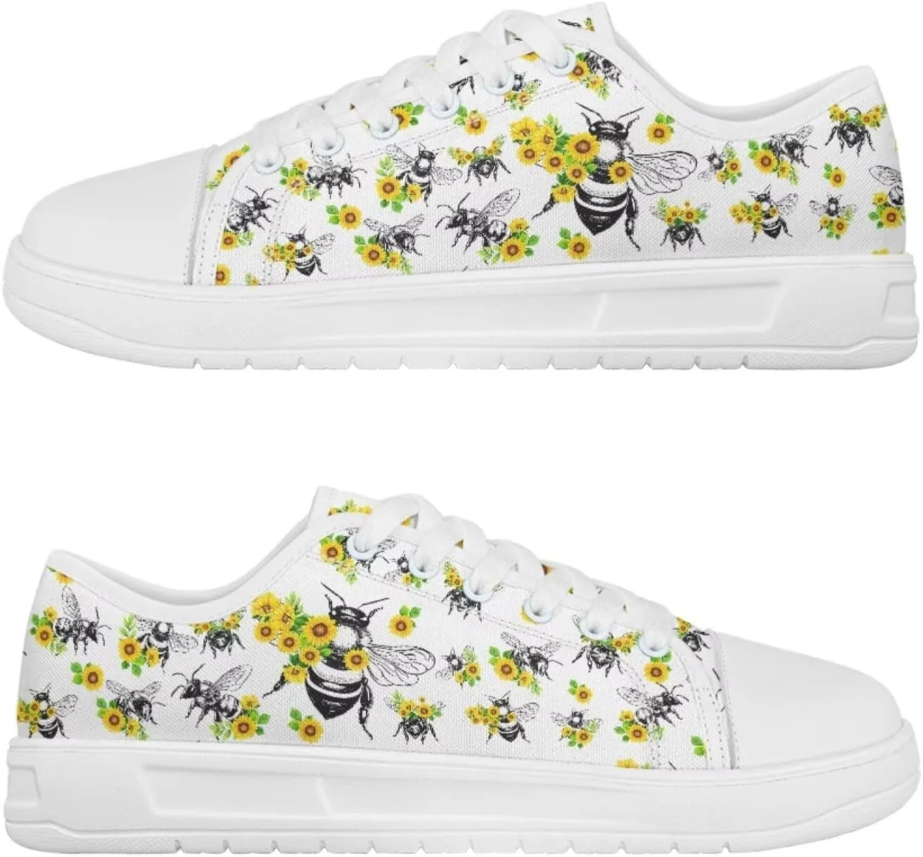 Canvas Slip on Shoes for Women Trendy Low Top Barefoot Sneakers Lace Up Design Walking Flats