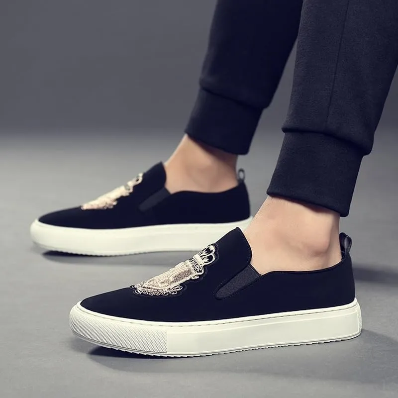 Men's Dress Black Fashion Breathable Loafers Casual Lightweight Slip on Walking Shoes Summer Breathable Driving Shoes