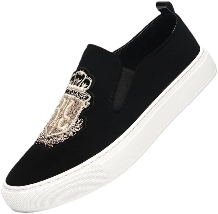 Men's Dress Black Fashion Breathable Loafers Casual Lightweight Slip on Walking Shoes Summer Breathable Driving Shoes