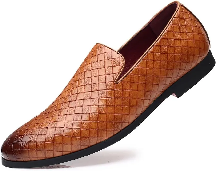 Men's Loafers Mens Commuter Slip-Resistant Lightweight Breathable Easy to Walk for Driving Walking Wedding Outdoor Indoor Size