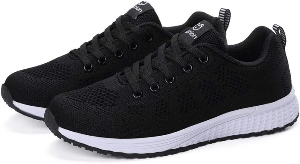 Orthopedic Woven Casual Soft Slip On Arch Support Mesh Breathable Running Shoes Wide Width Walking Sneaker