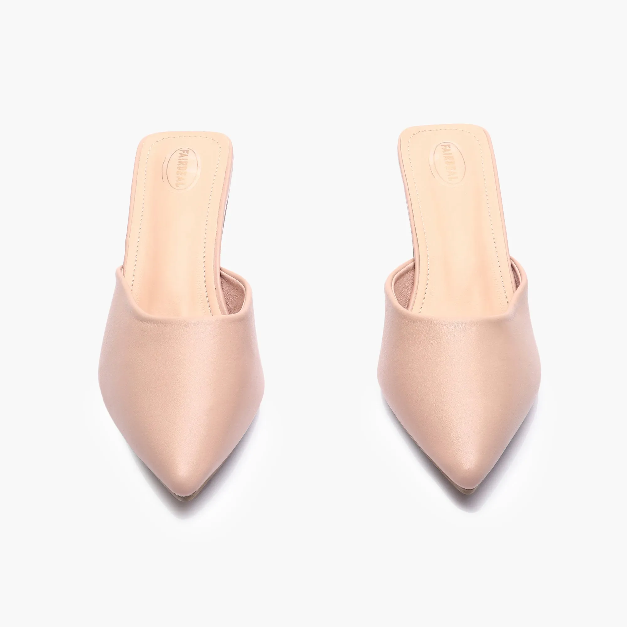 Sculptural Heel Mules