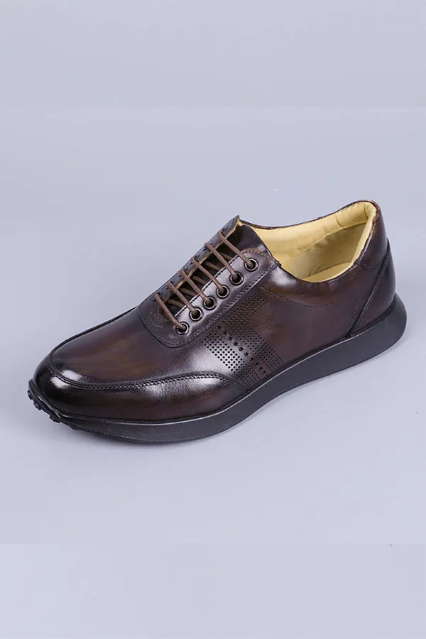 Serpatura Croc Pattern Loafers