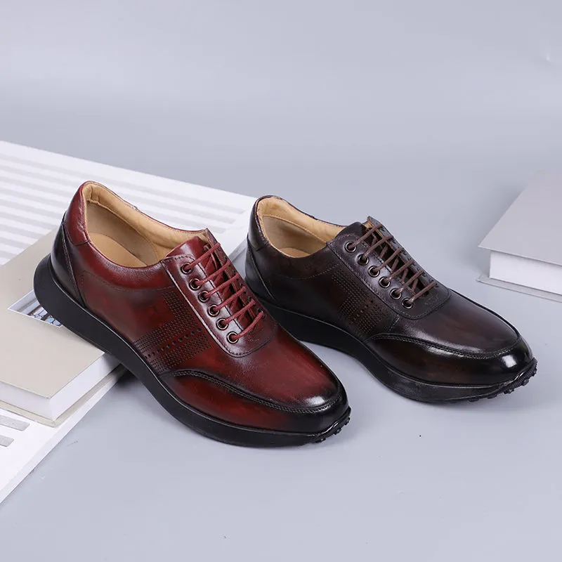 Serpatura Croc Pattern Loafers