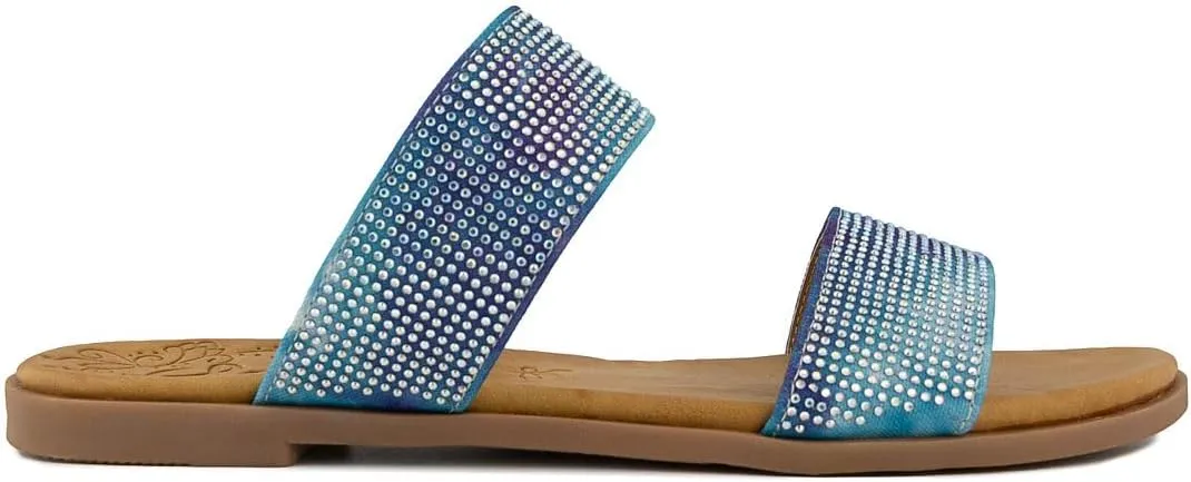 Sugar Women's Slide Sandals  Stylish Slip-On Flats for Casual, Dressy, Beach, or Pool Wear