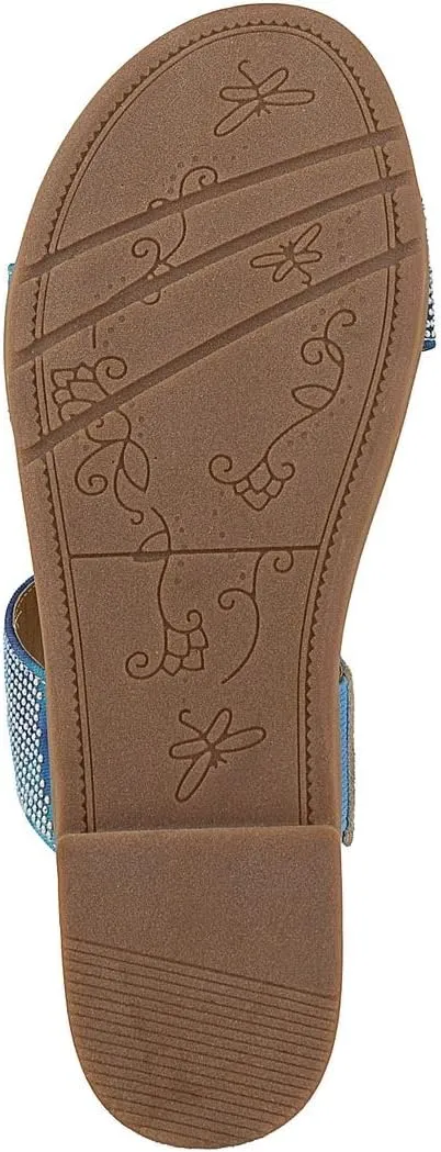 Sugar Women's Slide Sandals  Stylish Slip-On Flats for Casual, Dressy, Beach, or Pool Wear
