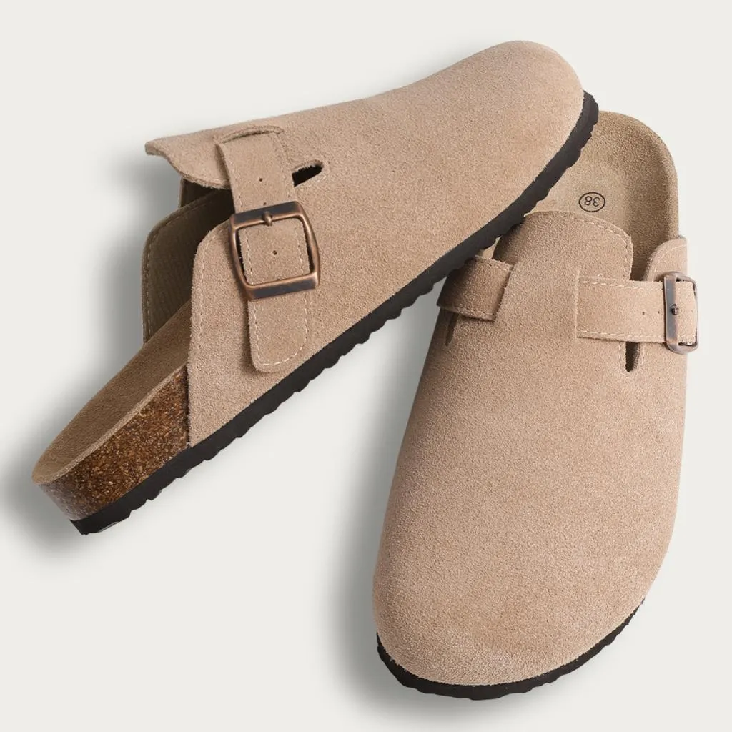 USS Shoes Oriana Women's Classic Suede Cork Clogs