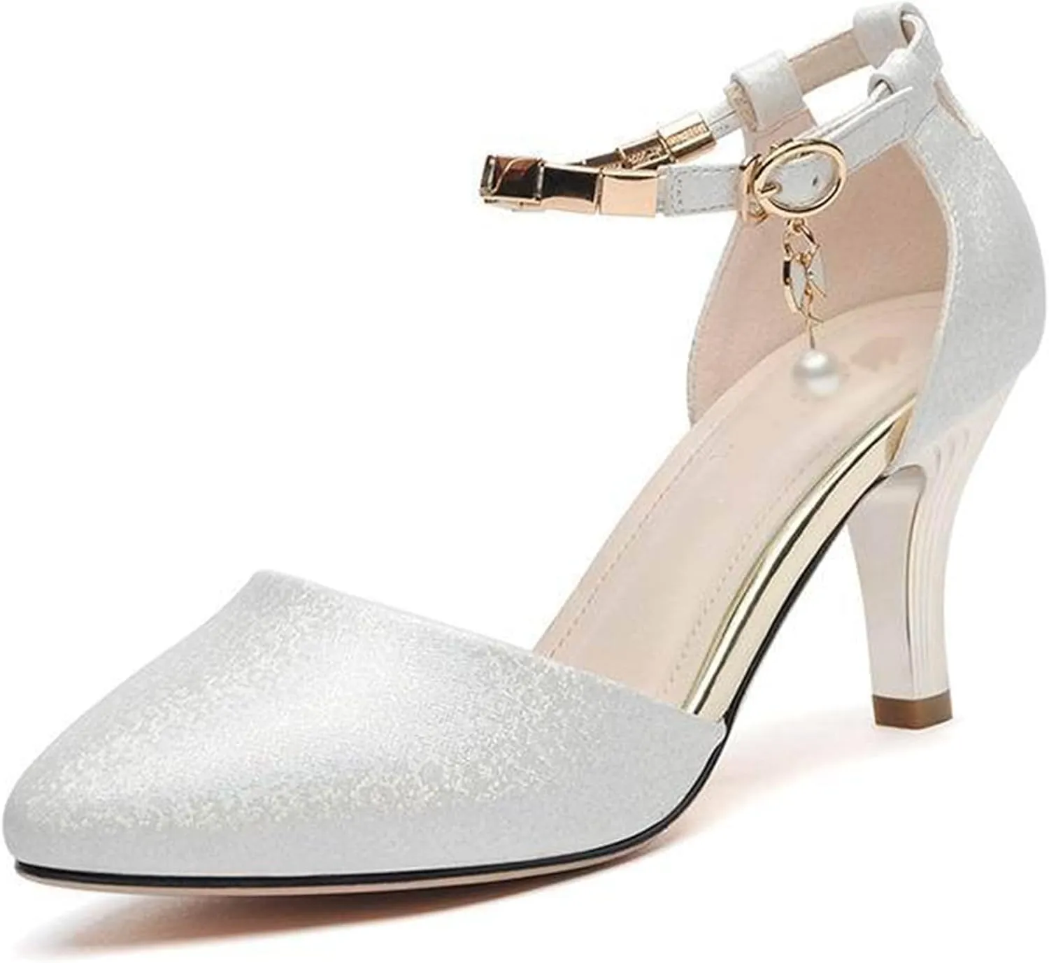 Womens Heels High Heels for Women Stiletto Pumps Closed Pointed Toe Office Lady Wedding Party Elegant Dress Heeded Shoes