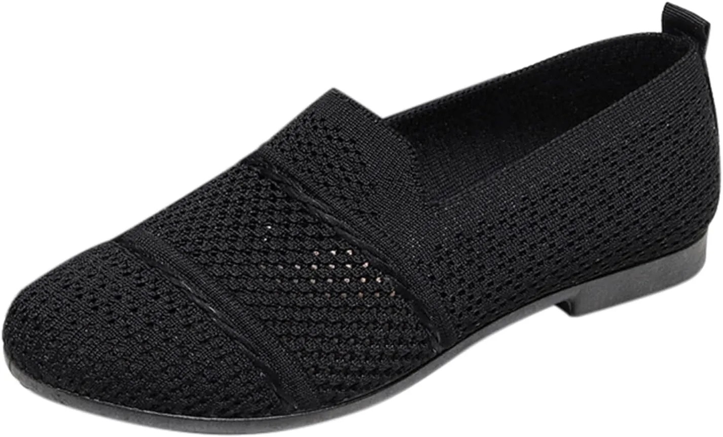 Women's Low Heel Casual Shoes Soft Sole Slip On Loafers Comfortable Wide Width Orthopedic Sneakers Breathable Lightweight Work Shoes