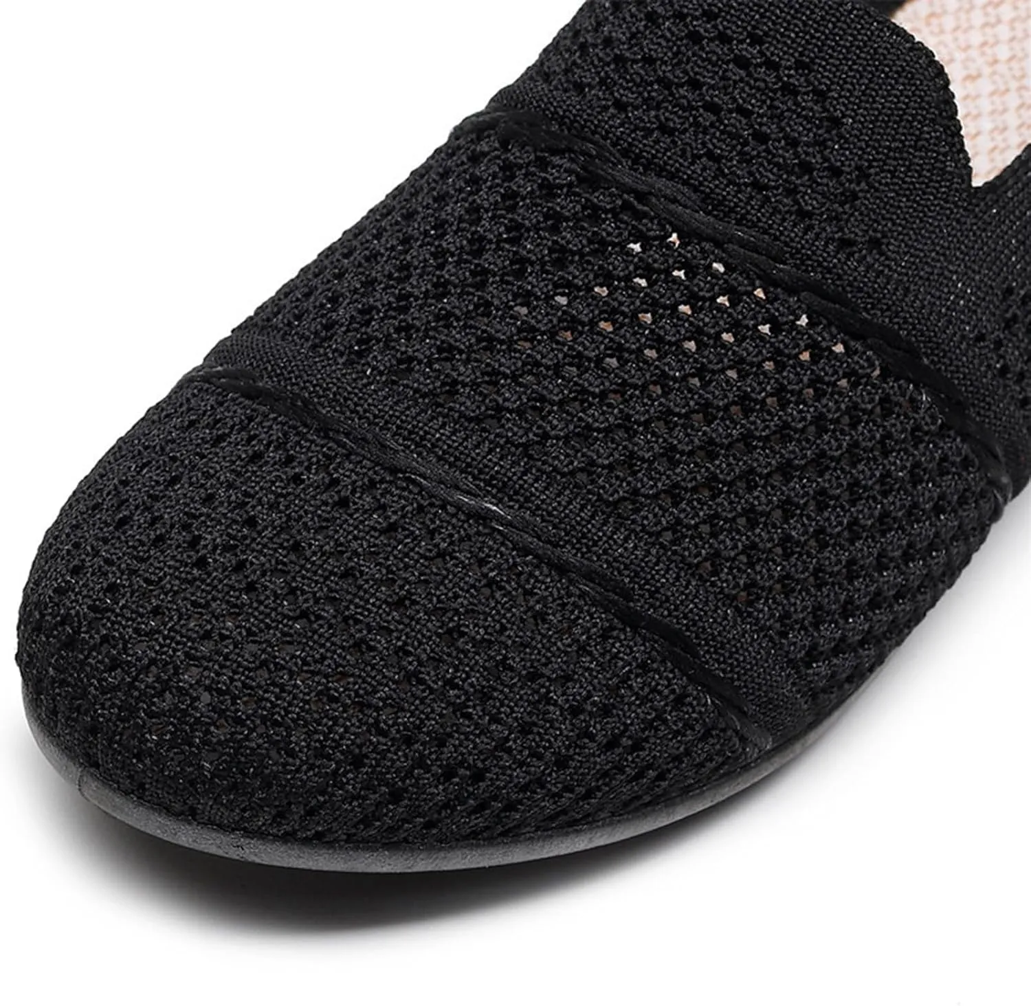 Women's Low Heel Casual Shoes Soft Sole Slip On Loafers Comfortable Wide Width Orthopedic Sneakers Breathable Lightweight Work Shoes