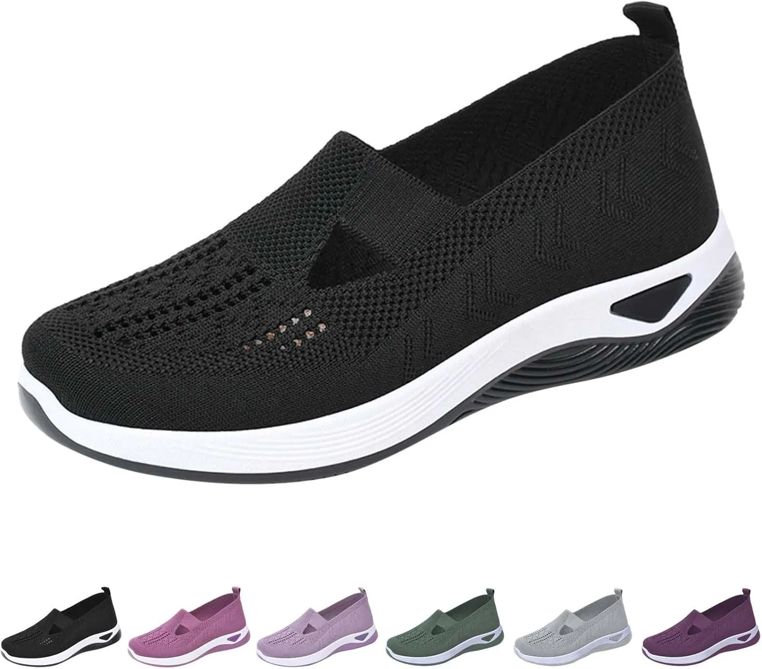 Women's Woven Orthopedic Breathable Soft Walking Womens Tennis Shoes Lether Shoes Dressy Casual Walking Sneakers Waterproof Tennis Shoe Loafers Shoe